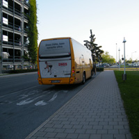 SA bus stop Nuremberg Airport 3