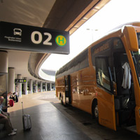 SA bus stop vienna airport 1