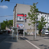 SA bus stop Düsseldorf 1